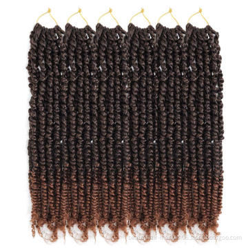 Hot Selling 18/24 inch Synthetic Ombre Soft Water Wave Passion Twists Crochet Braid Hair Extension Pre Twist Passion Twist Hair